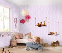 Kindertapete Sterne Kreise Rosa Erismann Sweet And Cool 10162-05 (1,97€/1Qm)