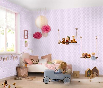 Kindertapete Sterne Kreise Rosa Erismann Sweet and Cool 10162-05 (1,87 /1qm)