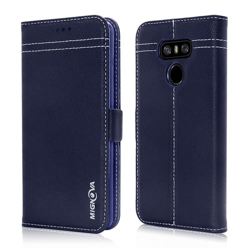 Genuine Luxury Leather Flip Cover Stand Wallet Case For LG G6 2017 Release - Picture 9 of 36