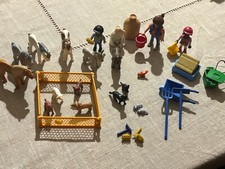 playmobil personnages animaux accessoires divers fermier ...