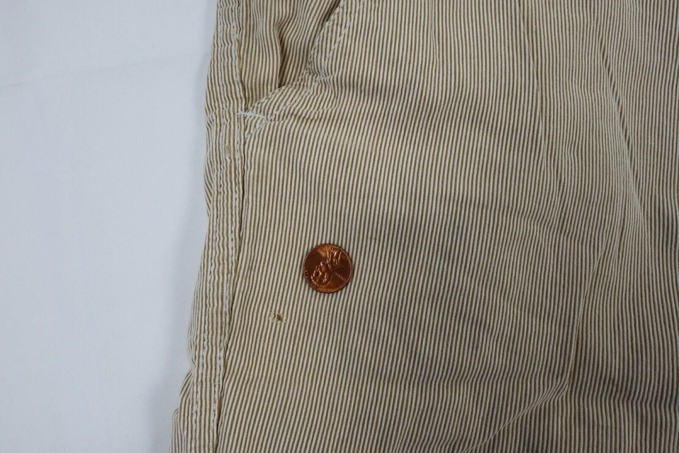 Pantalones Cortos Chinos PD&C Para Hombre 34 A Rayas 10" Entrepierna Tiro Medio Algodón Playa Informales Foto 4 de 4