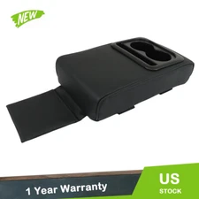 Fit For Most Cars Auto Center Console Armrest Pillow With Cup Holder Brand New