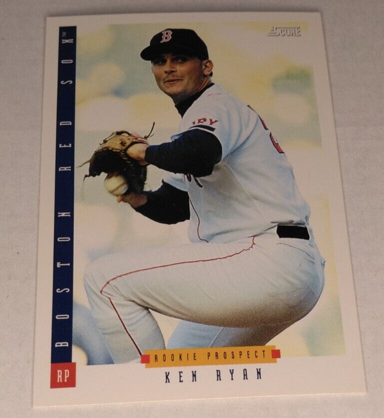 1993 Score #329 Ken Ryan Rookie Boston Red Sox