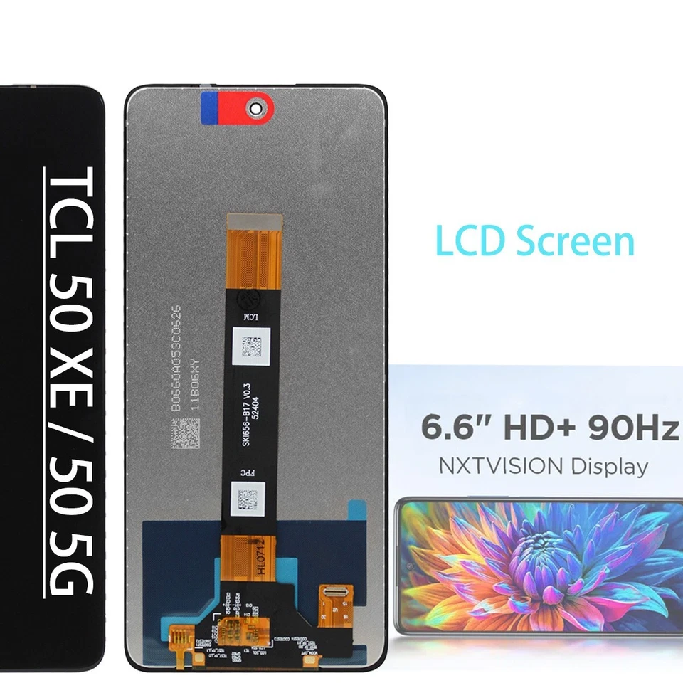 Conjunto de digitalizador de pantalla táctil con pantalla LCD + marco para TCL 50 5G / 50 XE / 50 XL Foto 2 de 4
