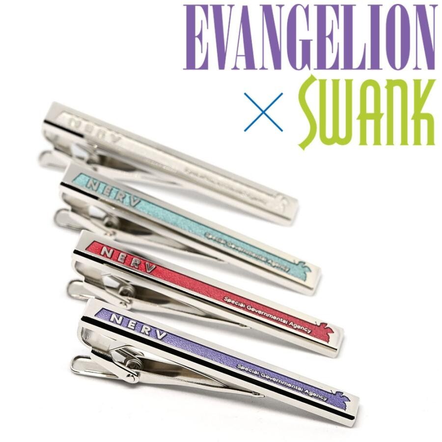 SWANK×EVANGELION Neon Genesis Evangelion Eva NERV Logo Tie Clip