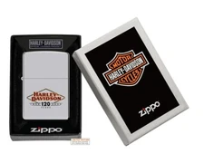 Harley Davidson® 120th Anniversary Polished Chrome Zippo Lighter New in the Box