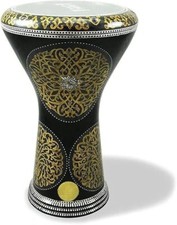 Neu Gawharet El Fan Trommel Darbuka Tabla Doumbek 17/17,5 Zoll Intarsien Erbsenmutt