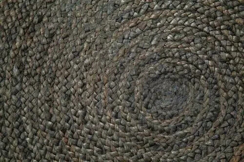 Rug Round Natural Reversible 100% Jute Carpet Braided Modern Farmhouse Area Rug - Picture 4 of 9