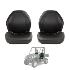 Pair Seats For Yamaha Rhino 450 660 700 Black Sewn Bucket Seats #5UG-F4710-00-00