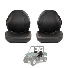 Pair Seats For Yamaha Rhino 450 660 700 Black Sewn Bucket Seats #5UG-F4710-00-00