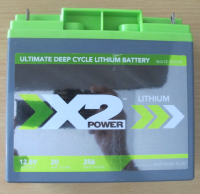 X2 Power 12V 20Ah (LiFePO4) SLIL12-20DCM Marine Lithium Iron