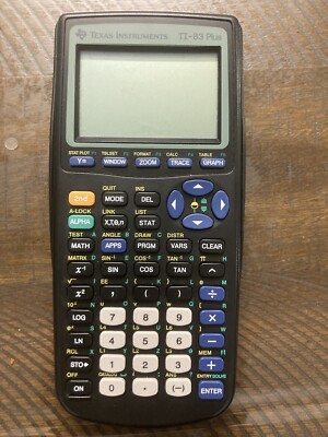 Texas Instruments TI-83 Plus Graphing Calculator - Black (83PL/TBL/1L1/A) 