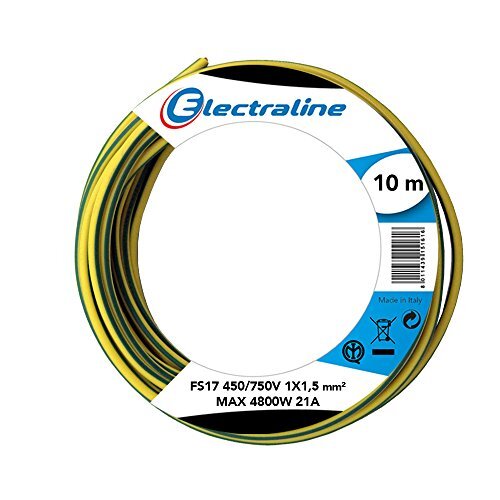 Electraline 13101 Cavo Unipolare FS17, Sezione 1 x 1.5 mm², (n6q)