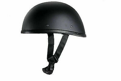 Eagle Novelty Flat Black Motorcycle Half Helmet Cruiser Biker S,M,L,XL,XXL  - Picture 1 of 2