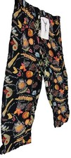 Horticulturist Boho Pants Leaves Garden Size L Vintage Rayon Hips 42 in NEW TAGS