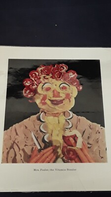 Abbott Labs Vitamin Food Poster ''Mrs. Peeler, the Vitamin Stealer'' (1949) 230531