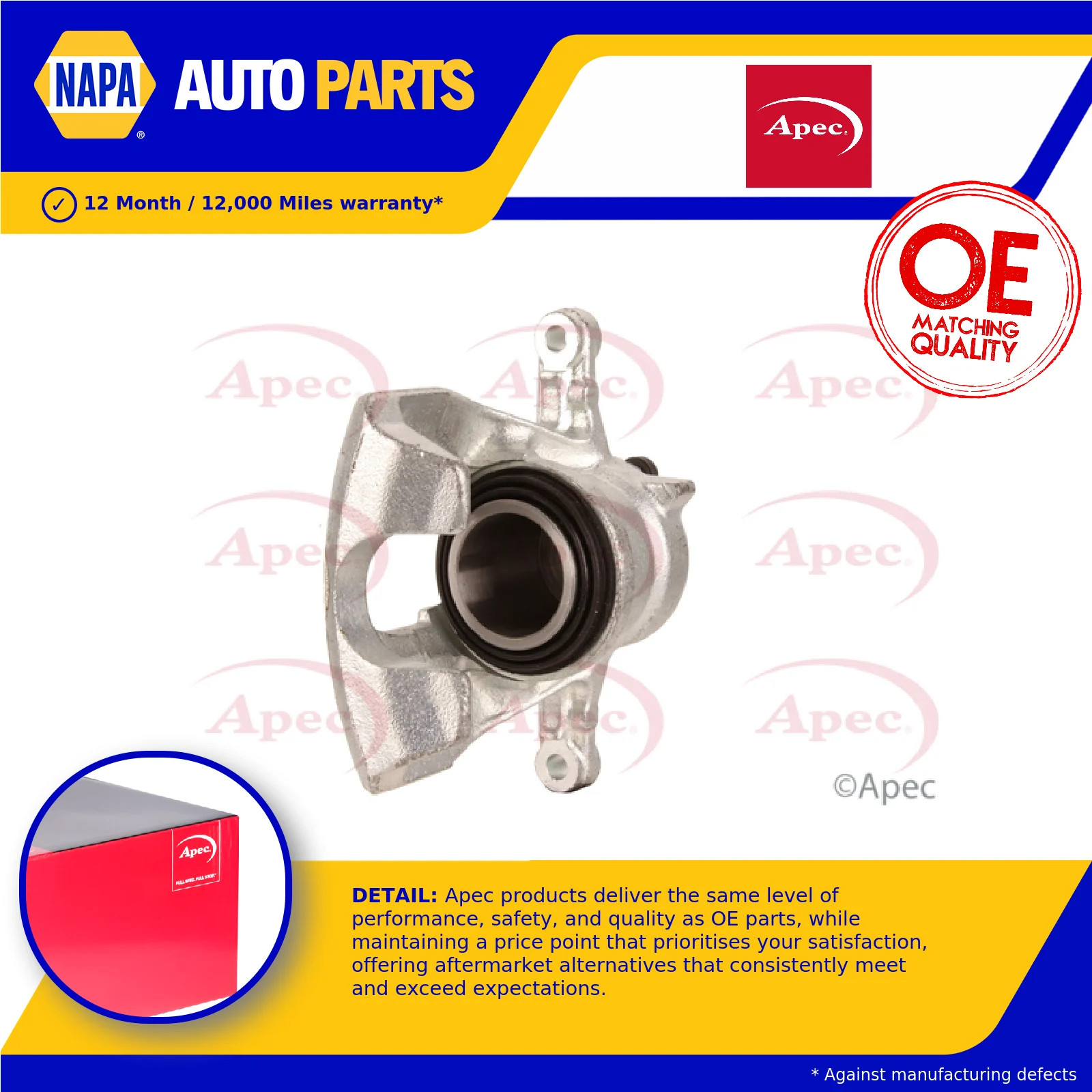 Brake Caliper LCA443 Apec 542071 9195982 Genuine Top Quality Guaranteed New