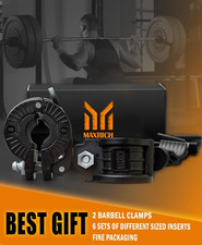 Barbell Clamps 1 Inch - 2 PCS Adjustable Barbell Clips Quick Release Locking ...