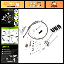 Universal Aluminum Throttle Pedal 36 Throttle Cable Kit For Custom Cars