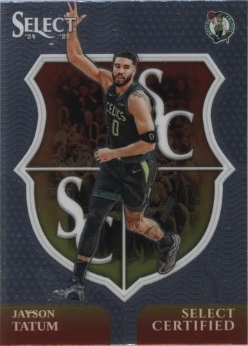 2024-25 Panini Select - Select Certified Jayson Tatum #13 Silver