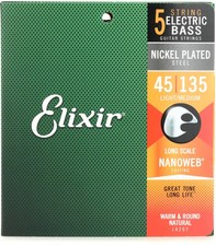 Elixir Strings 14207 Nanoweb Electric Bass Gu...