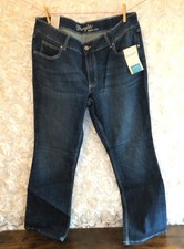 NWT Wrangler Women's Bootcut Stretch Denim Jeans Medium Wash Plus Size 18Wx32"