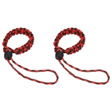 2pcs Camera Wrist Strap - Paracord Camera Hand Strap Lanyard, Red/Black