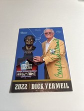 Dick Vermeil Hall Of Fame  Chiefs Eagles Rams Signed Card