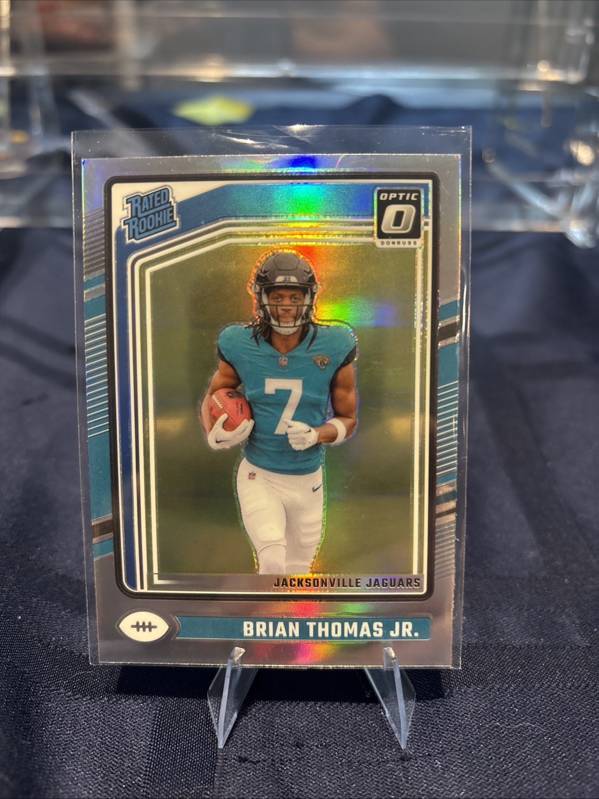 2024 Panini Donruss Optic - Rated Rookie Brian Thomas Jr. #214 Holo Prizm (RC)