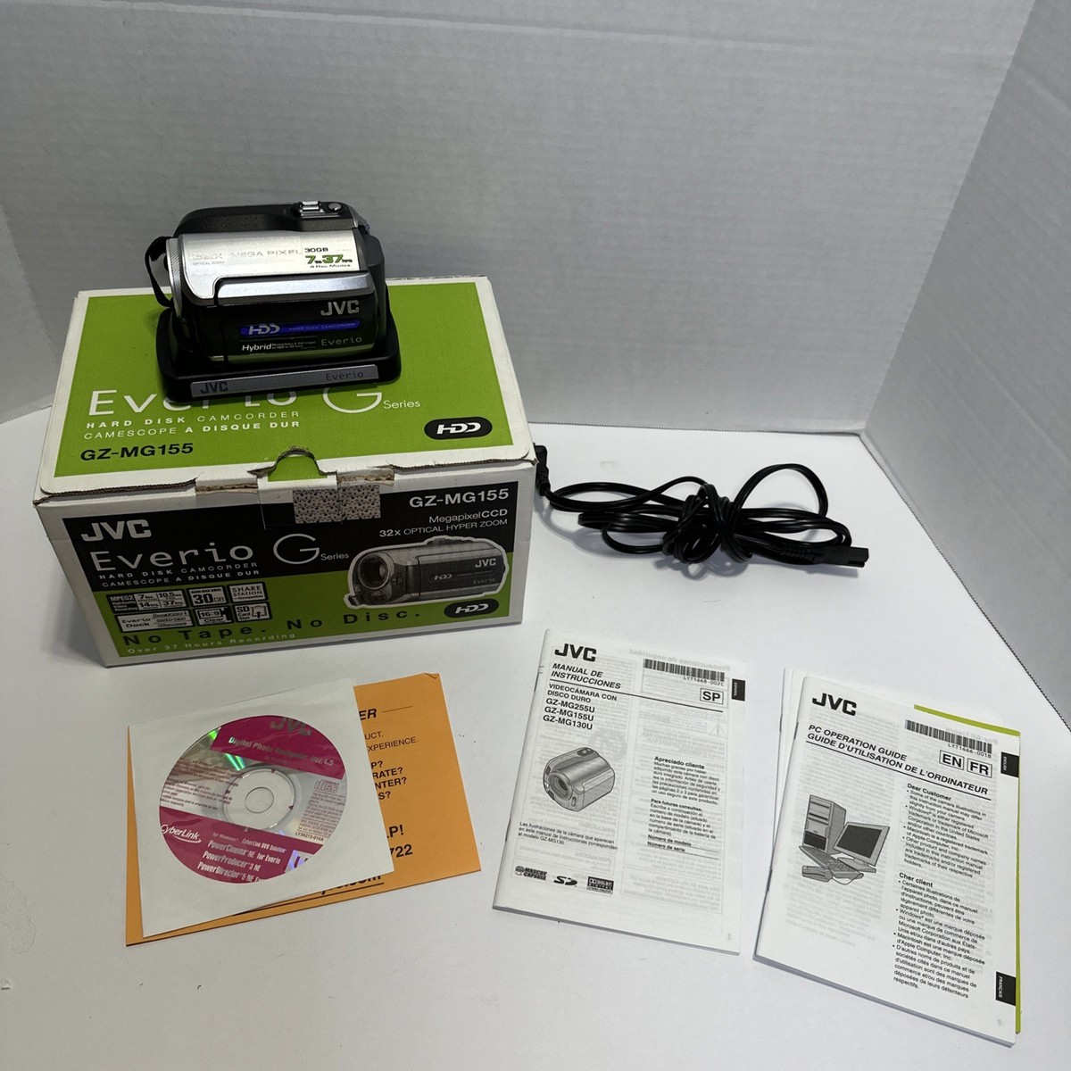 JVC Everio GZ-MG155 (30 GB) Hard Drive Camcorder for sale