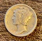 1919 P Mercury Dime Silver Circulated Business Strike Uncertified