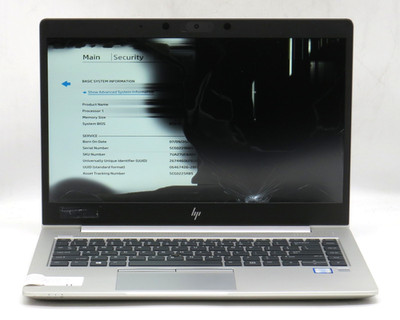 HP EliteBook 840 G6/i5-8365U @1.60/8GB DDR4 RAM/256GB M.2 NVME/No OS