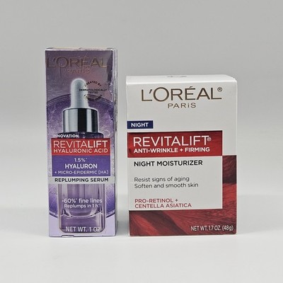 L'Oreal RevitaLift Anti-Wrinkle Firming Night Cream + Repumpling Hyaluron Serum