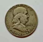 1952-D 50C Franklin Half Dollar 90% Silver Circulated Coin Denver Minted