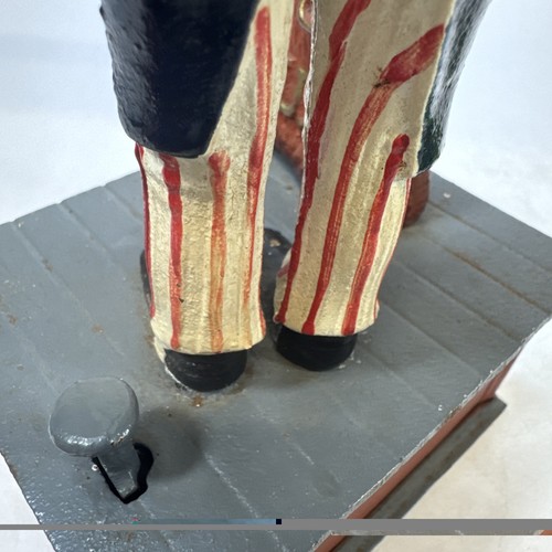 USA 250 Uncle Sam Cast Iron Mechanical Coin Bank - Works Great Book Of Knowledge - 第 11/11 張圖片