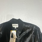 edited by REMI BADER Black Bomber Jacket Zip Front Pockets Women's M — photo 3
