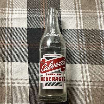 Vintage Calvert s Sparkling Beverages ACL Bottle Coca-Cola Charleroi Pa