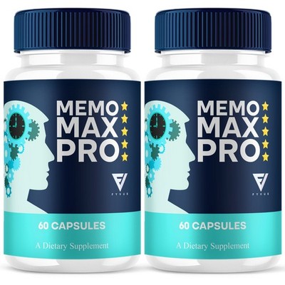(2 Pack) Memo Max Pro Premium Memory Supplement Capsules, MemoMax (120 Capsules)