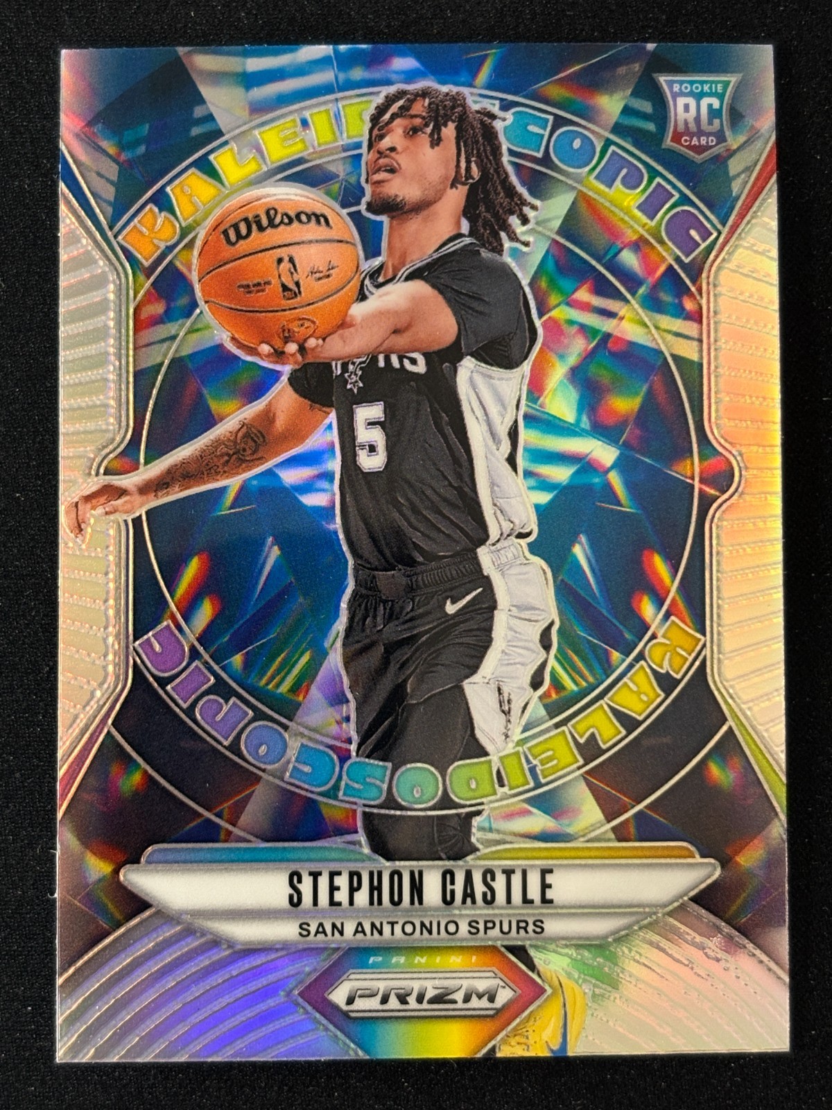 2024-25 Panini Prizm Stephon Castle Kaleidoscopic Silver Rookie