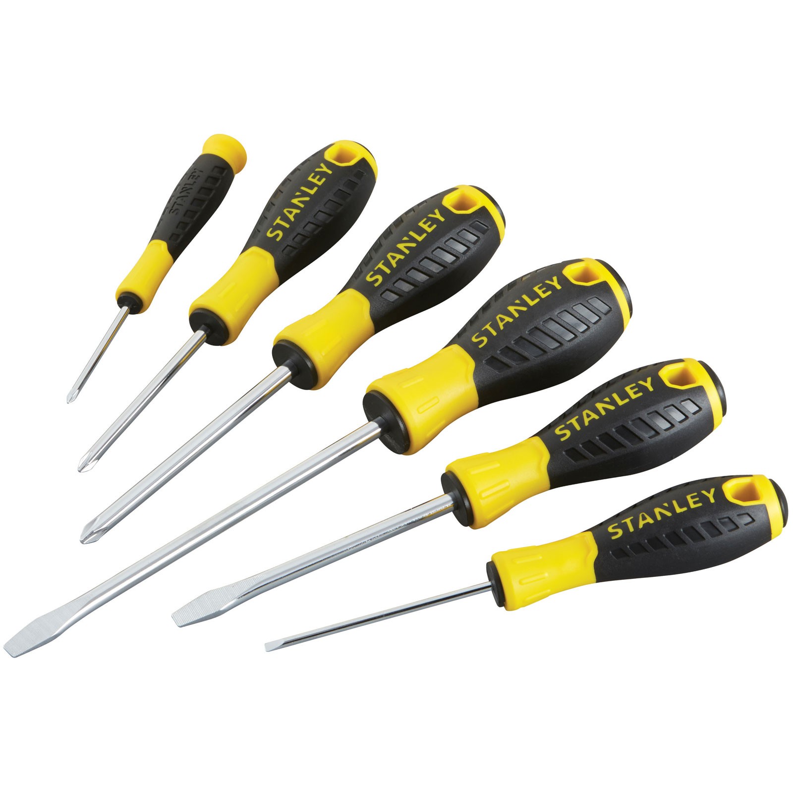 Stanley 0-60-208 Essential Screwdriver Set, 6 Piece SL/PH