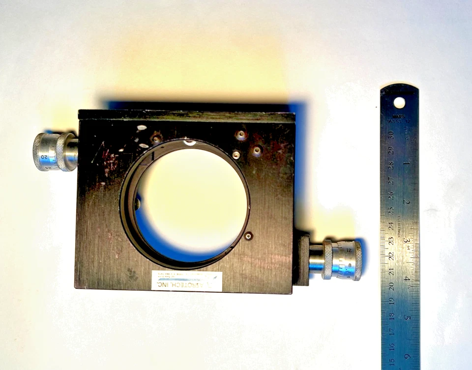 Aerotech 3" gimbal mirror mount model AOM 110-3 Side adjusting - Image 3 of 4