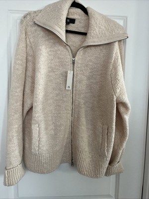 Banana Republic NWT $175 Alpaca Wool Sweater Women's XXL Ivory  Sleeve Pullover