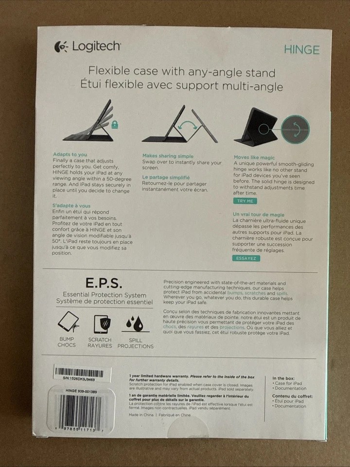 Logitech Funda Bisagra para iPad Air Mars Rojo 939-001389 Funda Flexible Cualquier Ángulo Nueva Foto 2 de 4