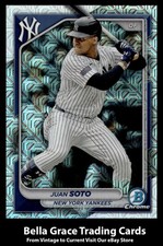 2024 Bowman Chrome Juan Soto #89 New York Yankees Mojo Refractors MLB Baseball 