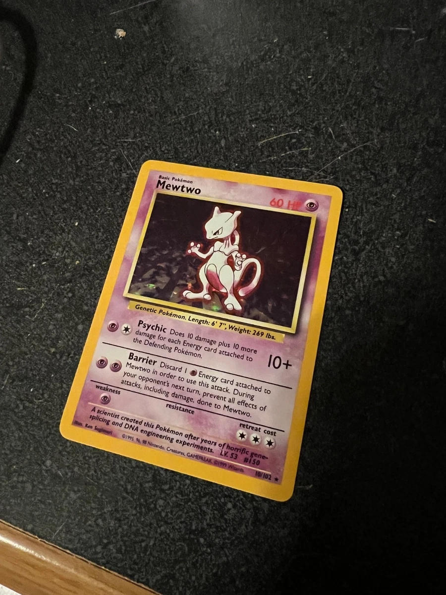 Mewtwo Pokémon TCG Individual Trading Card Games Base Set in