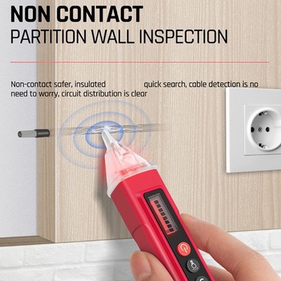 Digital Voltage Tester Touch Easy Detection Bright Flashlight Color Screen