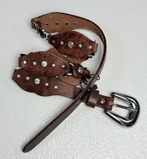 Zara Diamond Leather Belt Woman