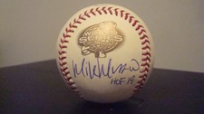 Mike Mussina AUTOGRAPHED 2003 OFFICIAL WORLD SERIES BASEBALL SIGNED YANKEES JSA