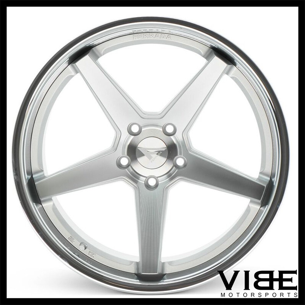 20" FERRADA FR3 SILVER CONCAVE WHEELS RIMS FITS MASERATI GHIBLI