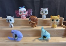 Littlest Pet Shop Hasbro LPS Magic Motion Lot-Cats, Sheepdog, Siamese